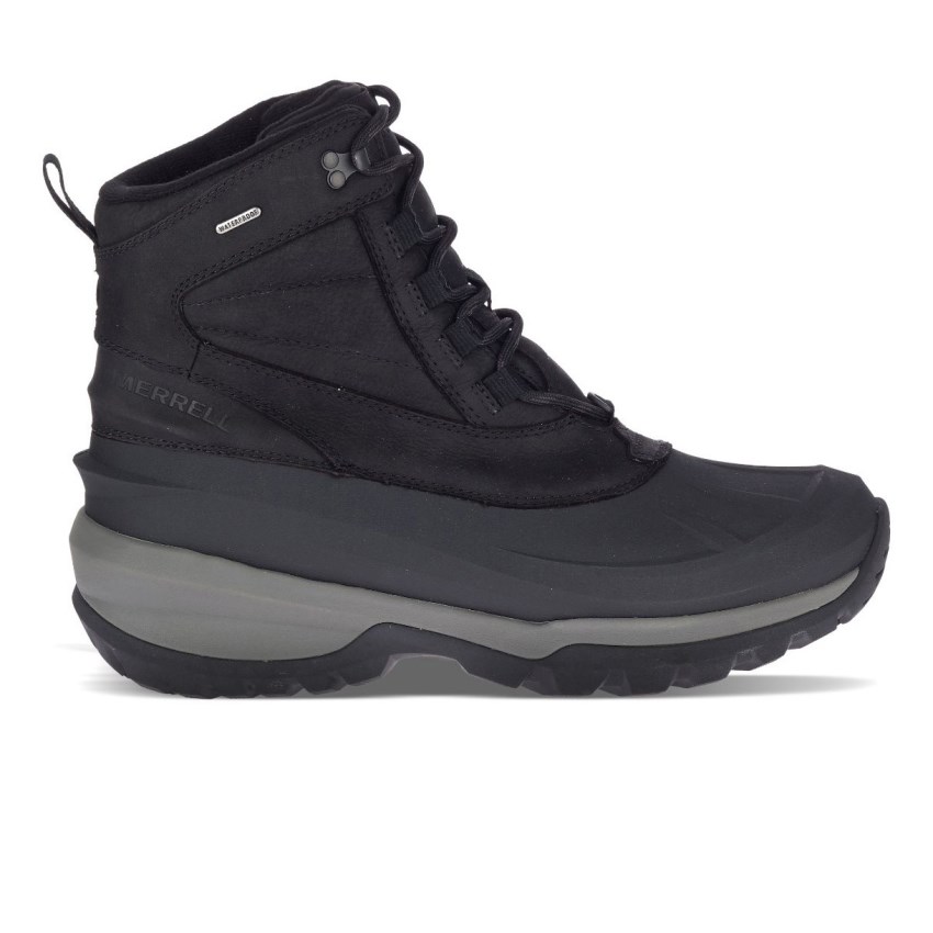 Bottes Merrell Thermo Slush Mid Shell Waterproof Noir Homme | M.S.JMUI